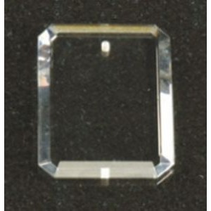 Optical Crystal Diamond Cut Rectangle Ornament (2"x3")