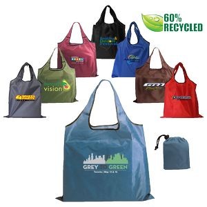 RPET Fold Away Carryall Tote Bag (Full Color Digital)
