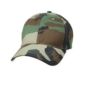 Kids Woodland Camouflage Low Profile Military Fatigue Cap
