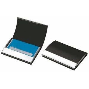 Leatherette / Stainless Steel Business Card Case