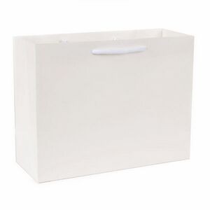 ECO White Kraft Tote Bag (13"x5"x10")