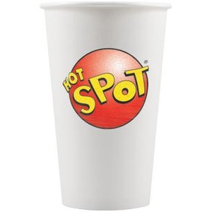 16 oz Paper Cup - White - Digital