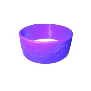 1" Embossed Silicone Wristband