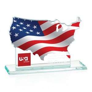 Map of USA - Jade 8" Wide