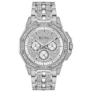 Bulova Watches Men's Crystal Bracelet from the Crystal Collection