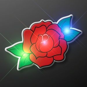 Red Rose LED Body Light Pins - BLANK