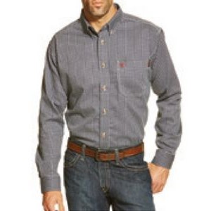 Ariat® FR Men's Blue Multi Work Shirt