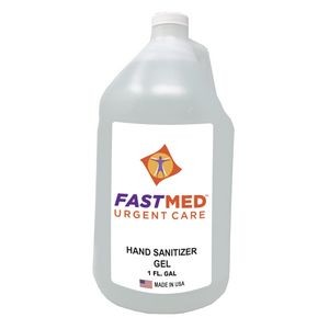 Hand Sanitizer, 61% Gel, 1 Gal Bottle with Custom Label