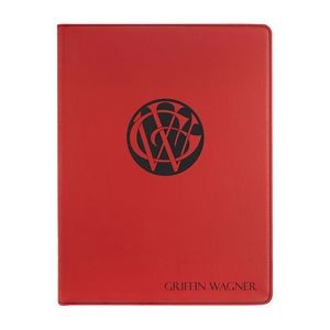 9½" x 12" Leatherette Red Portfolio