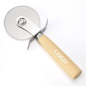Wood-handle Pizza Cutter