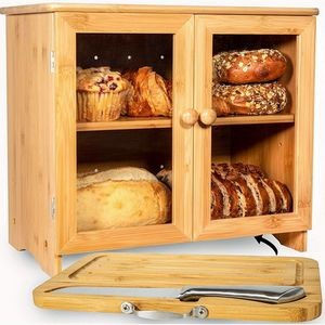 Large Bread Box For Kitchen Countertop