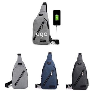 Unisex High End Swing Bag with USB Charging Port