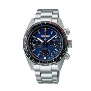 Seiko Prospex SSC815 Solar Chronograph Diver Men's Watch - Silver and Blue