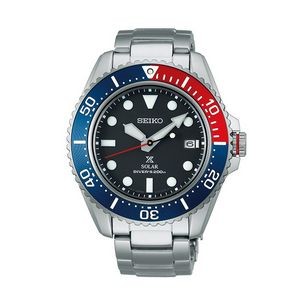 Seiko Prospex SNE591 Solar Diver Men's Watch - Red and Blue