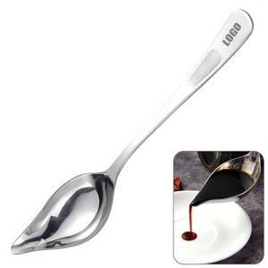 Anti-slip Handle Saucier Spoon With Spout