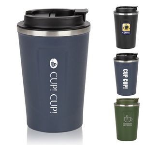 12 Oz. Reusable Vacuum Coffee Cup W/ Lid