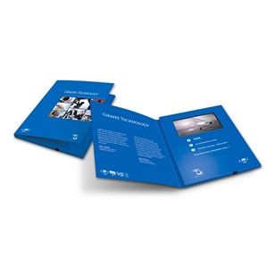 5.0 Inch IPS Screen Customized Printed Cards with Video Magazine Ads