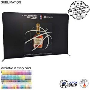48Hr Quick Ship -10'W x 8'H EuroFit Straight Wall Display Kit with Full Color Graphics Double Sided