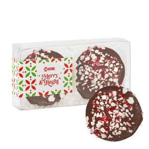 Belgian Chocolate Oreos® Gift Box - 2 pc. Milk Chocolate Peppermint