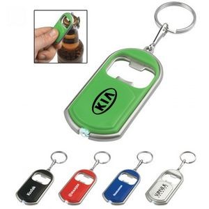 Personalized Bottle Opener Keychain With Led Flashlights