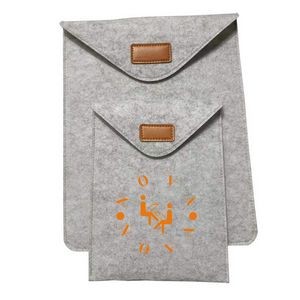 Chic Felt Laptop Sleeve with Secure Velcro Closure
