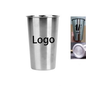 16OZ Single Layer Stainless Steel Mug Drinking Cup