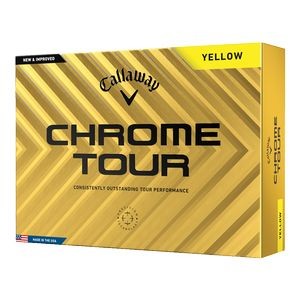 Callaway Chrome Tour Golf Balls - Yellow