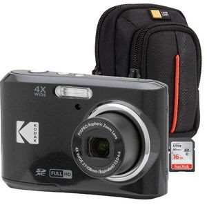 Kodak FZ45 16.4mp Digital Camera, carrying case and 16gb sd card
