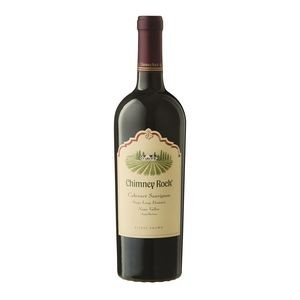 Etched Chimney Rock Cabernet Red Wine w/Color Fill