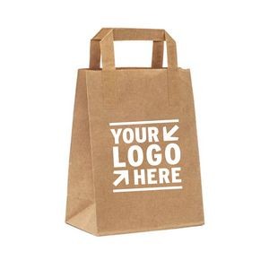 Kraft Paper Take Out Food Tote Bag