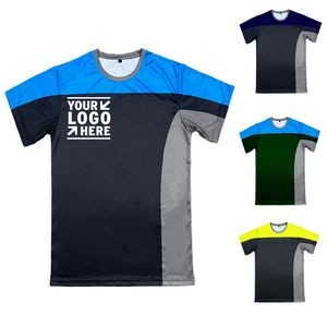 Polyester T-Shirt with Contrast Color