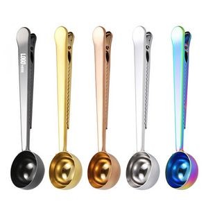 30ml Stainless Steel Coffee Scoop Spoon With Clip