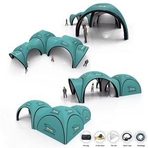 Triple 13ftx13ft Custom Inflatable Air Dome tent Combo