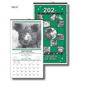 Humorous Pigs Pin Up Calendar (Thru 4/30)