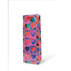 The Everyday Wine Bottle Gift Bag (Hearts)