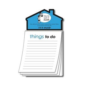 Magna-Pad House Shape Magnet - Stock Things To Do (50 Sheet)