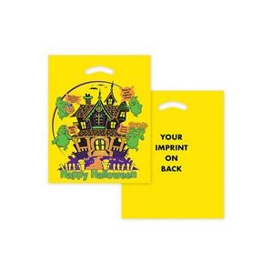 Halloween Stock Design Yellow Die Cut Bag  Haunted House (12