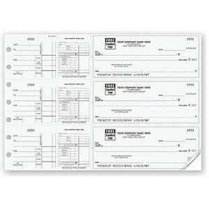3-On-a-Page Payroll Dual Purpose Check (1 Part)