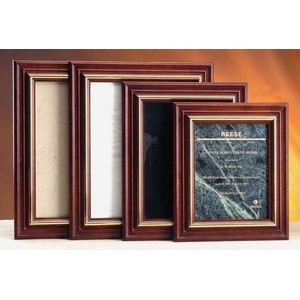 Genuine Marble Plaque w/Cherry Solid Wood Frame (11.5"x13.5")