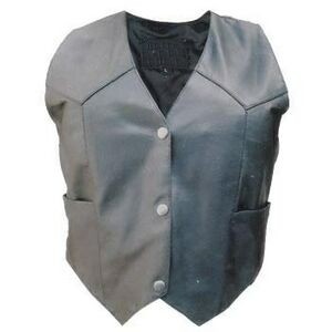 Women's Basic Style Lambskin Leather Vest