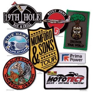 3-1/2" Embroidered Patch w/ 50% Coverage