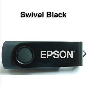 Swivel Black Flash Drive-64GB