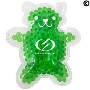 Green Teddy Bear Hot/Cold Pack w/Gel Beads