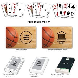 Basketball Theme Poker Size Playing Cards