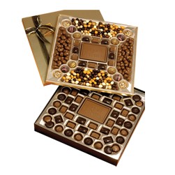 3.75 Lb. Double Layer Chocolate / Confection Gift Box