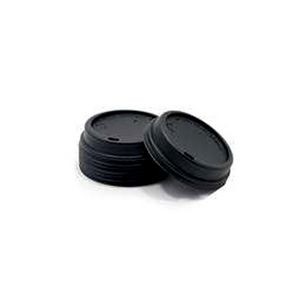 10 Oz. Black Dome Lid for Paper Hot Cup