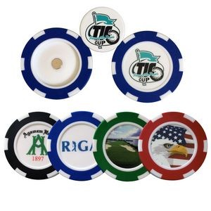 Deluxe Poker Chip w/Removable Ball Marker (Free Setup)
