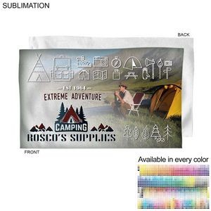Microfiber Dri-lite Terry Branding Towel, 15x25, Sublimated Edge to Edge 1 side