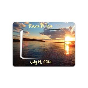 Picture Frame w/ Rectangle Cutout Flexible Magnets (3" x 4.25")