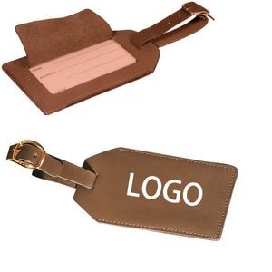 Leather Luggage Tag Holders